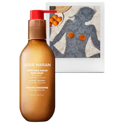 JOSIE MARAN Hydrating + Cleansing Argan Refillable Body Wash – Topless Tangerine Oil