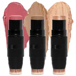 NUDESTIX Rosy Pink 3-Step Essentials: Blush, Bronze, Glow – The Nude Face Set