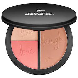 IT Cosmetics Your Most Beautiful You Anti-Aging Matte Bronzer, Radiance Luminizer & Brightening Blush Palette