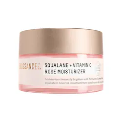 Biossance Vitamin C Rose Brightening Moisturizer + Squalane Cream
