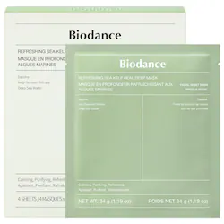 Biodance 4 pack for Calming & Sebum Control – Refreshing Sea Kelp Real Deep Mask
