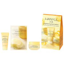 Hanyul Korean Yuja Brightening Best Sellers Set with Vitamin C + Niacinamide Cleanser