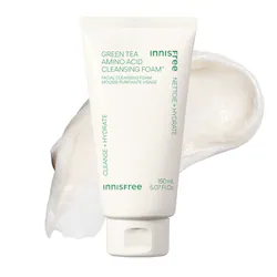 innisfree Korean Sulfate-Free Jeju Green Tea Amino Acid Cleansing Foam Cleanser