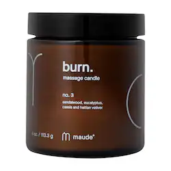 maude jojoba oil massage candle – burn - Image 2