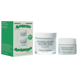 Youth To The People Hydration on the Fly Superfood Air-Whip Face Moisturizer Full Size + Mini Set with Hyaluronic Acid