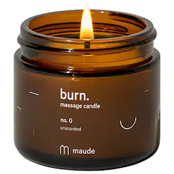 maude jojoba oil massage candle – burn