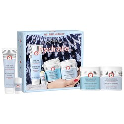 First Aid Beauty Full Face Skincare Routine – Bundle Up + Hydrate Holiday Gift Set Cleanser
