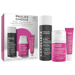 Paula's Choice Plump + Glow Skincare Trio with 2% BHA & Peptides for Smoother, Firmer Skin