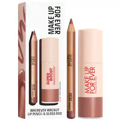 MAKE UP FOR EVER Mini Artist Color Pencil Lip Liner & Full Size Super Boost Lip Gloss Kit