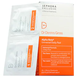 Dr. Dennis Gross Skincare Alpha Beta Universal Daily AHA/BHA Exfoliating Peel Pads for Pores, Fine Lines & Texture