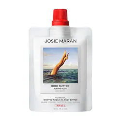 JOSIE MARAN Whipped Argan Oil Refillable Firming Body Butter – Mini Always Nude (Unscented) Lotion