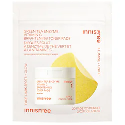 innisfree Mini Daily Vitamin C Korean Brightening Toner Pads with Niacinamide for Dark Spots
