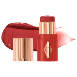Charlotte Tilbury Mini Unreal Lip + Cheek Glow Blush Stick with Hyaluronic Acid - Image 3