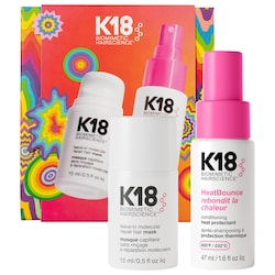 K18 Biomimetic Hairscience Repair + Protect Mini Leave-In Molecular Repair Mask & HeatBounce Leave-In Conditioner Gift Set