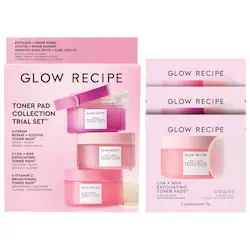 Glow Recipe Korean Toner Pad Skin Care Kit for Pores, Dark Spots, and Skin Barrier Repair