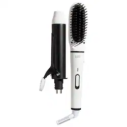 BondiBoost Mini Interchangeable 2-in-1 Hair Straightener Brush and Curling Iron