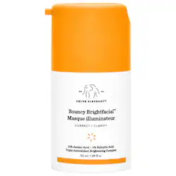 Drunk Elephant Bouncy Brightfacial Brightening Mask with 10% Azelaic Acid + 1% Salicylic Acid Serum