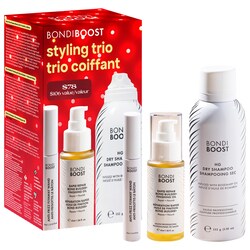 BondiBoost Holiday Styling Gift Set for Volume + Heat Protection + Flyaway Control Oil