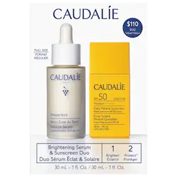 Caudalie Brightening Serum & Sunscreen SPF 50 Set
