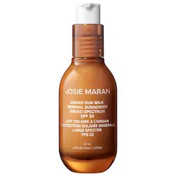 JOSIE MARAN Argan Sun Milk Mineral Sunscreen Broad Spectrum SPF 33 Moisturizer