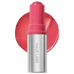 Haus Labs Color Fuse Longwear Hydrating Glassy Lip + Cheek Blush Balm Stick - Image 4