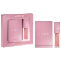 PATRICK TA Patrick's Glow and Gloss Set: Major Headlines Blush Duo and Lip Gloss Makeup Gift Set