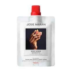 JOSIE MARAN Argan Oil + Sugar Balm Refillable Exfoliating Body Scrub – Mini Bohemian Fig