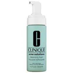 CLINIQUE Acne Solutions Cleansing Foam Face Wash with 2% Salicylic Acid Cleanser
