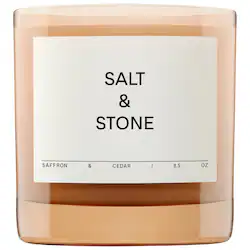 Salt & Stone Saffron & Cedar Candle