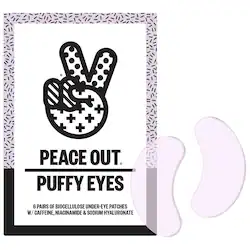 Peace Out Caffeine Puffy Under-Eye Patches For Tired Eyes Mask
