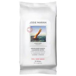 JOSIE MARAN Argan Bare Naked Cleansing Wipes 30 ct Oil