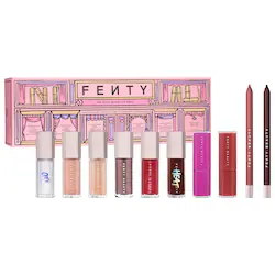 Fenty Beauty by Rihanna The Fenty Beauty Lip Vault 10-Piece Lip Gloss + Liner Makeup Gift Set