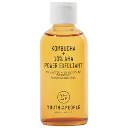 Youth To The People Kombucha + 10% AHA Liquid Exfoliant with Lactic Acid and Glycolic Acid Scrub