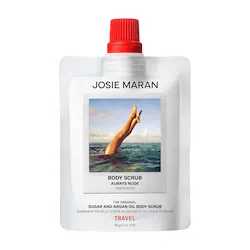 JOSIE MARAN Argan Oil + Sugar Balm Refillable Exfoliating Body Scrub – Mini Always Nude (Unscented)