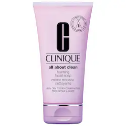 CLINIQUE All About Clean Foaming Facial Soap Cleanser with Hyaluronic Acid