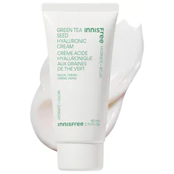 innisfree Green Tea Hyaluronic Acid Korean Hydrating Moisturizer for Skin Barrier Repair Cream - Image 2