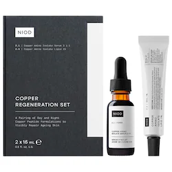 NIOD Copper Regeneration Anti-Aging Peptide AM+PM Skincare Set