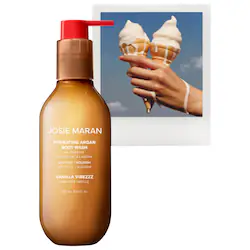 JOSIE MARAN Hydrating + Cleansing Argan Refillable Body Wash – Vanilla Vibezzz Oil