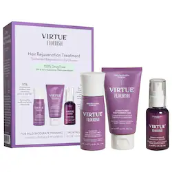 Virtue Flourish Hair Rejuvenation Treatment Set for Thinning Hair