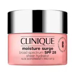 CLINIQUE Moisture Surge Broad Spectrum Sunscreen SPF 28 Sheer Hydrator Moisturizer Cream