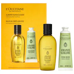 L'Occitane Almond Hand & Body Care Softening Travel Favorites Set Cleanser