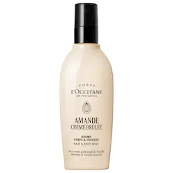 L'Occitane Amande Crème Brûlée Hair & Body Fragrance Mist with Almond + Vanilla Notes