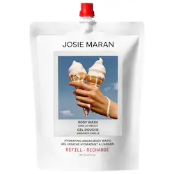 JOSIE MARAN Hydrating + Cleansing Argan Refillable Body Wash – Vanilla Vibezzz Oil - Image 3